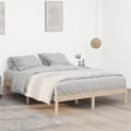 Miniatyrbilde 5 av 10: vidaXL Sengeramme uten madrass 152x203 cm heltre furu