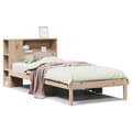Miniatyrbilde 3 av 11: vidaXL Seng med bokhylle uten madrass 90x200 cm heltre furu