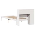Miniatyrbilde 9 av 11: vidaXL Seng med bokhylle uten madrass hvit 75x190 cm heltre furu