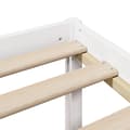 Miniatyrbilde 11 av 11: vidaXL Seng med bokhylle uten madrass hvit 75x190 cm heltre furu