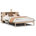 Miniatyrbilde 3 av 11: vidaXL Seng med bokhylle uten madrass 140x200 cm heltre furu