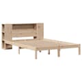 Miniatyrbilde 4 av 11: vidaXL Seng med bokhylle uten madrass 140x200 cm heltre furu