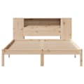 Miniatyrbilde 5 av 11: vidaXL Seng med bokhylle uten madrass 140x200 cm heltre furu