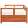 Miniatyrbillede 5 af 11: vidaXL daybed med madras 80x200 cm massivt fyrretræ gyldenbrun