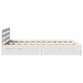 Miniatyrbilde 8 av 11: vidaXL Sengeramme uten madrass hvit 140x190 cm heltre furu