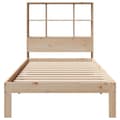Miniatyrbilde 5 av 11: vidaXL Seng med bokhylle uten madrass 75x190 cm heltre furu