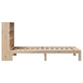 Miniatyrbilde 8 av 11: vidaXL Seng med bokhylle uten madrass 75x190 cm heltre furu