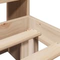 Miniatyrbilde 10 av 11: vidaXL Seng med bokhylle uten madrass 75x190 cm heltre furu