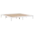 Miniatyrbillede 6 af 11: vidaXL seng med reol uden madras 180x200 cm massivt fyrretræ hvid