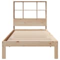 Miniatyrbilde 5 av 11: vidaXL Seng med bokhylle uten madrass 90x200 cm heltre furu