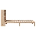 Miniatyrbilde 8 av 11: vidaXL Seng med bokhylle uten madrass 90x200 cm heltre furu