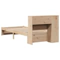 Miniatyrbilde 7 av 11: vidaXL Seng med bokhylle uten madrass 75x190 cm heltre furu