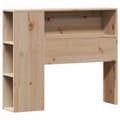 Miniatyrbilde 8 av 11: vidaXL Seng med bokhylle uten madrass 75x190 cm heltre furu