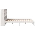 Miniatyrbilde 6 av 11: vidaXL Seng med bokhylle uten madrass hvit 140x190 cm heltre furu