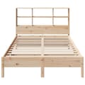 Miniatyrbilde 5 av 11: vidaXL Seng med bokhylle uten madrass 160x200 cm heltre furu