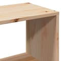 Miniatyrbilde 10 av 11: vidaXL Seng med bokhylle uten madrass 160x200 cm heltre furu
