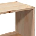 Miniatyrbilde 10 av 11: vidaXL Seng med bokhylle uten madrass 135x190 cm heltre furu