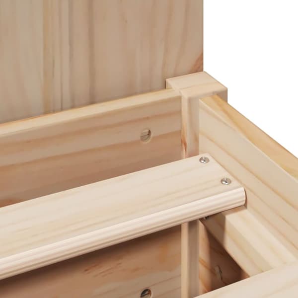 vidaXL Seng med bokhylle uten madrass 75x190 cm heltre furu