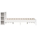 Miniatyrbilde 6 av 11: vidaXL Seng med bokhylle uten madrass hvit 120x200 cm heltre furu