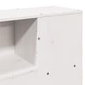 Miniatyrbilde 10 av 11: vidaXL Seng med bokhylle uten madrass hvit 120x200 cm heltre furu