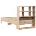 Miniatyrbilde 7 av 11: vidaXL Seng med bokhylle uten madrass 75x190 cm heltre furu