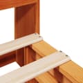 Pikkukuva 10 / 11: vidaXL Sänky/kirjahylly ei patjaa vahanruskea 120x200 cm täysi puu