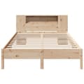 Miniatyrbilde 5 av 11: vidaXL Seng med bokhylle uten madrass 150x200 cm heltre furu