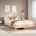 Miniatyrbilde 2 av 11: vidaXL Seng med bokhylle uten madrass 150x200 cm heltre furu