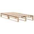 Miniatyrbilde 6 av 11: vidaXL Seng med bokhylle uten madrass 90x200 cm heltre