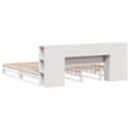 Miniatyrbilde 9 av 11: vidaXL Seng med bokhylle uten madrass hvit 180x200 cm heltre