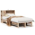 Miniatyrbilde 3 av 11: vidaXL Seng med bokhylle uten madrass 100x200 cm heltre