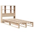 Miniatyrbilde 4 av 11: vidaXL Seng med bokhylle uten madrass 75x190 cm heltre