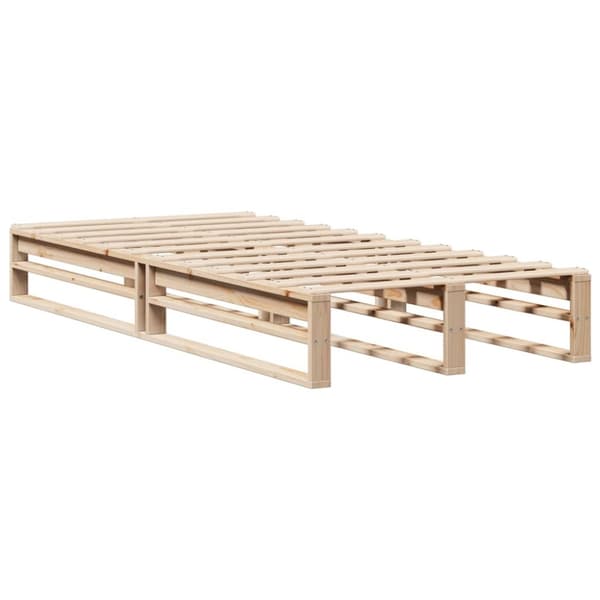 vidaXL Sänky kirjahyllyllä ilman patjaa 90x200 cm täysi puu
