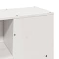Miniatyrbilde 10 av 11: vidaXL Seng med bokhylle uten madrass hvit 140x200 cm heltre