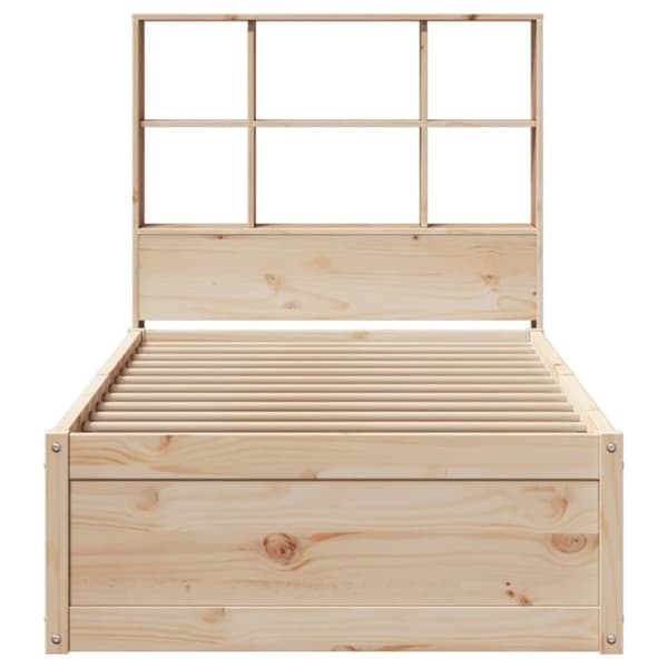 vidaXL Sengeramme uten madrass 90x190 cm heltre furu