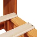 Miniatyrbilde 10 av 11: vidaXL Seng med bokhylle uten madrass voksbrun 100x200 cm heltre