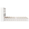 Miniatyrbilde 8 av 11: vidaXL Seng med bokhylle uten madrass hvit 160x200 cm heltre