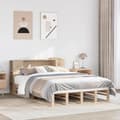 Miniatyrbilde 2 av 11: vidaXL Seng med bokhylle uten madrass 140x190 cm heltre