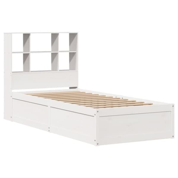 vidaXL Sengeramme uten madrass hvit 90x190 cm heltre furu