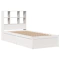 Miniatyrbilde 4 av 11: vidaXL Sengeramme uten madrass hvit 90x190 cm heltre furu