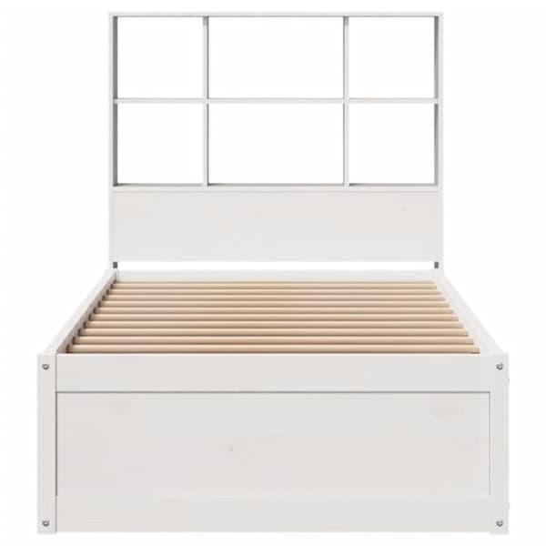 vidaXL Sengeramme uten madrass hvit 90x190 cm heltre furu
