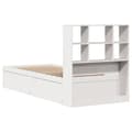 Miniatyrbilde 8 av 11: vidaXL Sengeramme uten madrass hvit 90x190 cm heltre furu