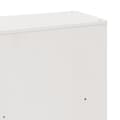 Miniatyrbilde 11 av 11: vidaXL Seng med bokhylle uten madrass hvit 200x200 cm heltre