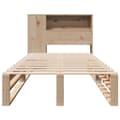 Miniatyrbilde 5 av 11: vidaXL Seng med bokhylle uten madrass 75x190 cm heltre