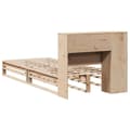 Miniatyrbilde 9 av 11: vidaXL Seng med bokhylle uten madrass 75x190 cm heltre