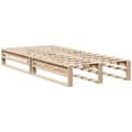 Miniatyrbilde 6 av 11: vidaXL Seng med bokhylle uten madrass 90x190 cm heltre