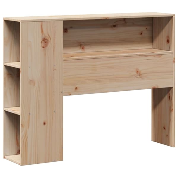 vidaXL Seng med bokhylle uten madrass 90x190 cm heltre