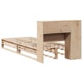 Miniatyrbilde 9 av 11: vidaXL Seng med bokhylle uten madrass 90x190 cm heltre