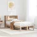 Miniatyrbilde 2 av 11: vidaXL Seng med bokhylle uten madrass 90x190 cm heltre