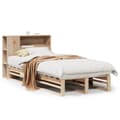Miniatyrbilde 1 av 11: vidaXL Seng med bokhylle uten madrass 90x190 cm heltre